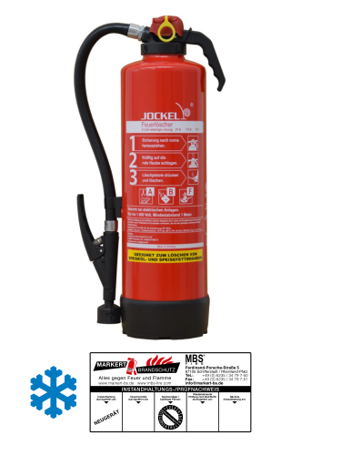 Jockel F6JX 21+  Auflade-Fettbrand-Feuerlöscher ABF, 6L, EN3